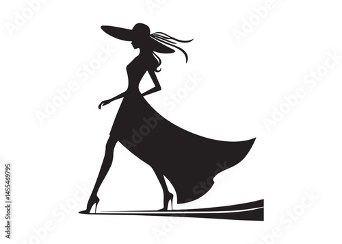 Fashion Lady Design, Fashion Lady Silhouette Vector