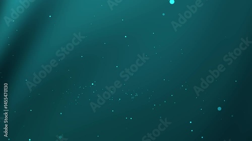 teal glitter background with white motion ice dots effect for a sparkling backdrop. dark teal background footage Perfect for festive designs, invitations, greeting cards, posters, or social media.