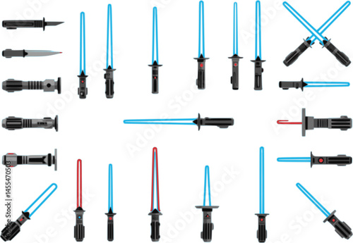 light saber icon, light saber vector illustration-simple illustration of light saber, perfect for light saber logos and icons
