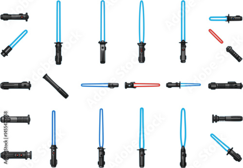 light saber icon, light saber vector illustration-simple illustration of light saber, perfect for light saber logos and icons
