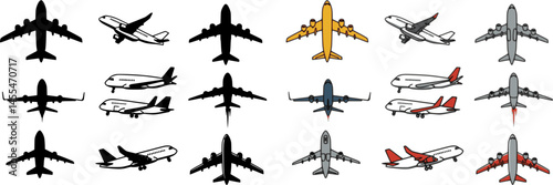 cargo plane icon, cargo plane vector illustration-simple illustration of cargo plane, perfect for cargo plane logos and icons
