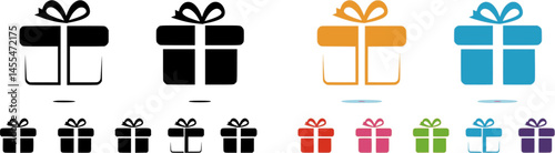 gift box icon, gift box vector illustration-simple illustration of gift box, perfect for gift box logos and icons
