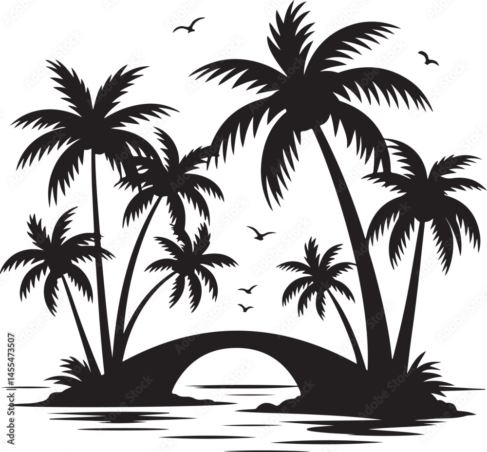 Fototapeta premium Summer SVG – Beach Vibes & Sunshine Clipart for DIY CraftsHello Summer PNG – Tropical Graphics for T-Shirts & DecorSummer Fun SVG – Pool Party & Vacation Elements BundleChill Summer Clipart – Ic