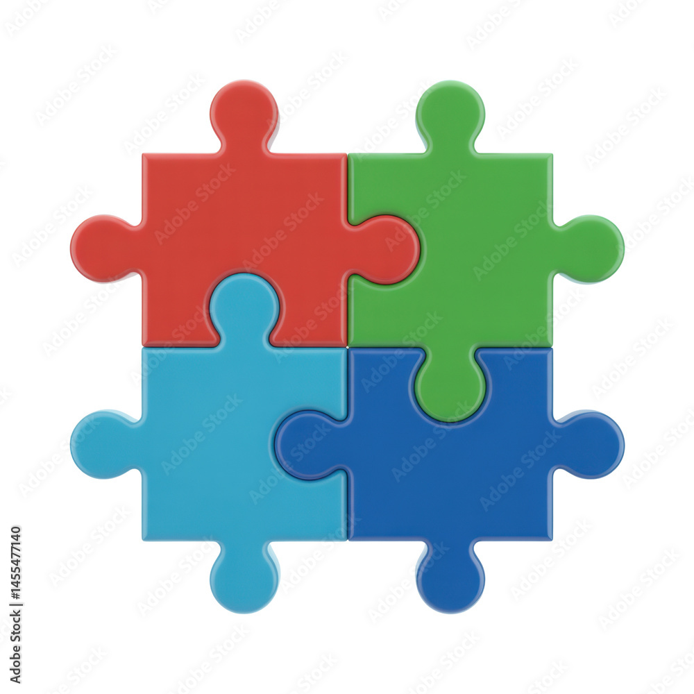 Colorful Puzzle Pieces Interlocking On A Transparent Background Creating A Playful Atmosphere Colorful Puzzle Pieces Interlocking On A Transparent Background Creating A Playful Atmosphere