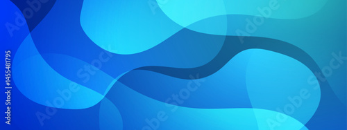 Blue abstract background with wavy shapes. Perfect for digital designs, presentations, websites, and modern artistic projects needing a dynamic backdrop.