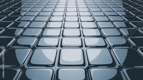 abstract background of blue cubes