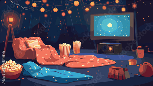 cinema with popcorn