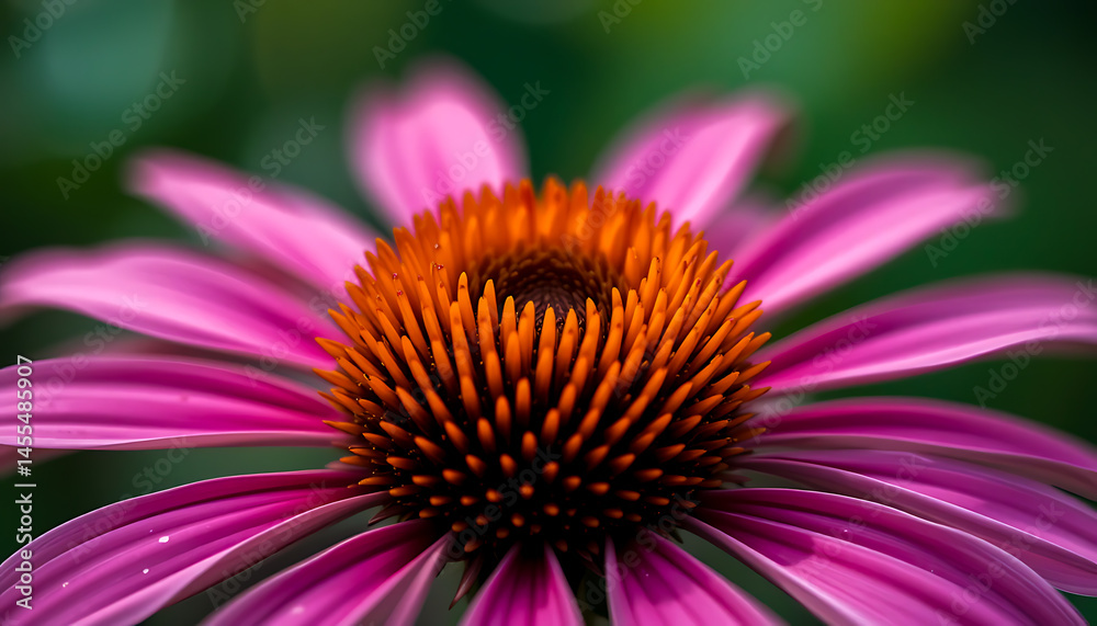 Obraz premium Pink Coneflower Detail