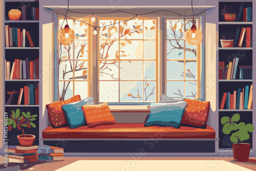 modern living room with sofa