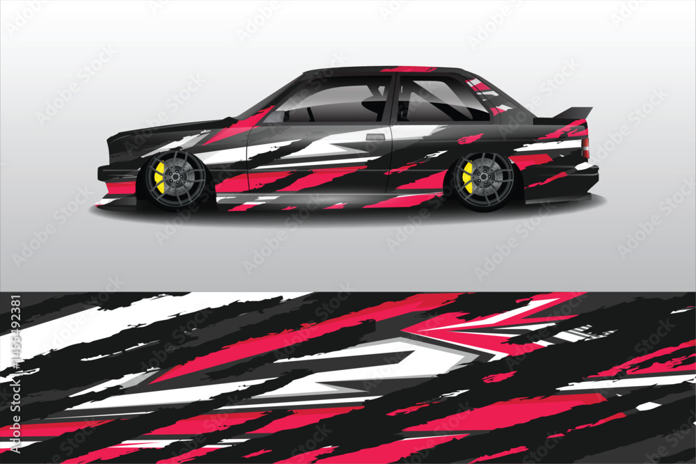 Stylish modified car with vibrant graphic design (1) Stylish modified car with vibrant graphic design (1)