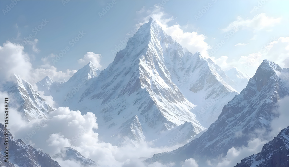 Obraz premium snow covered mountains