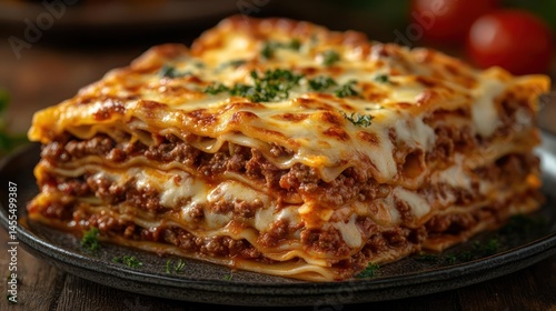 Wallpaper Mural Delicious, cheesy lasagna on a plate. Torontodigital.ca