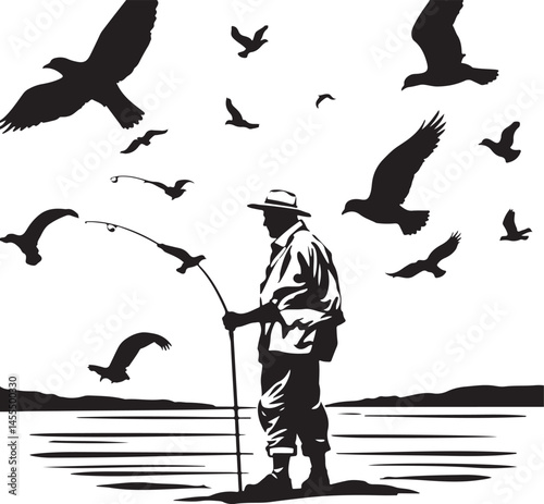 Fishing Vector Bundle  
