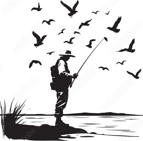 Fishing Vector Bundle  