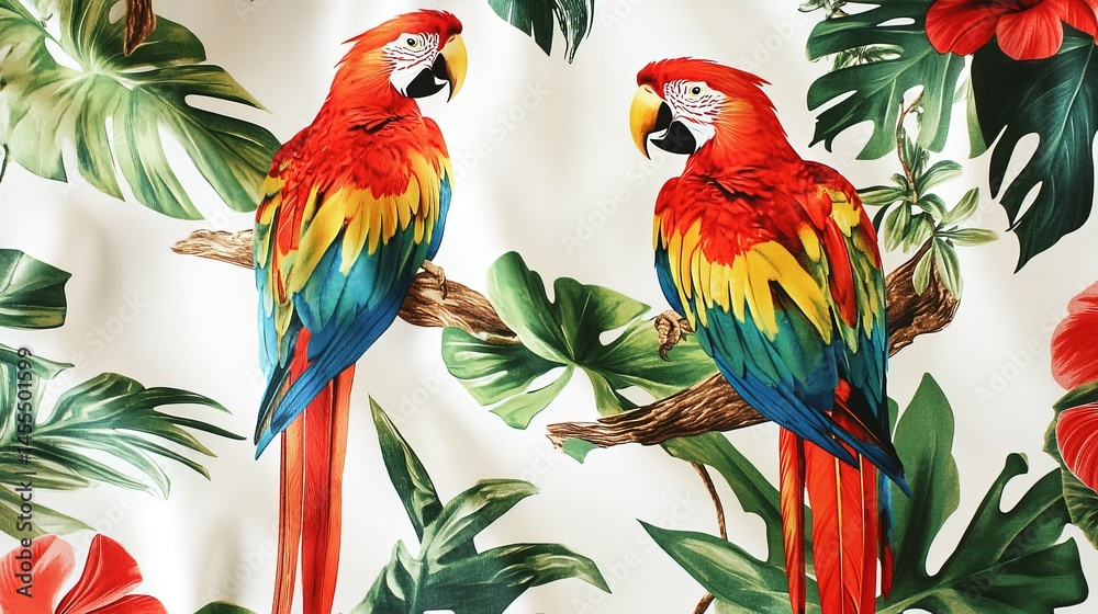 Fototapeta premium Hawaiian pattern pants