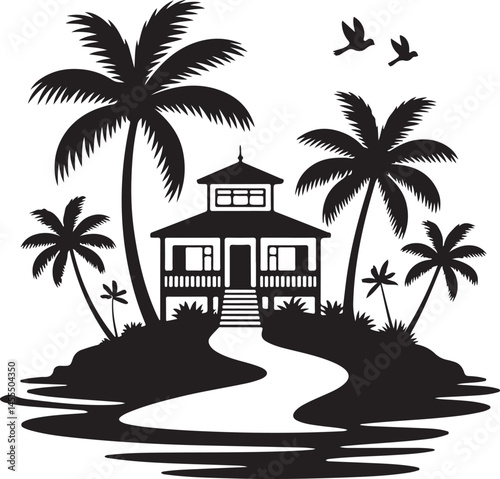 Beach Day Summer Vibes Silhouette

Sunset at the Seaside Vector Scene

Summer Fun with Friends Silhouette

Palm Trees and Sunlight Illustration

Hot Summer Adventure Silhouette Art
