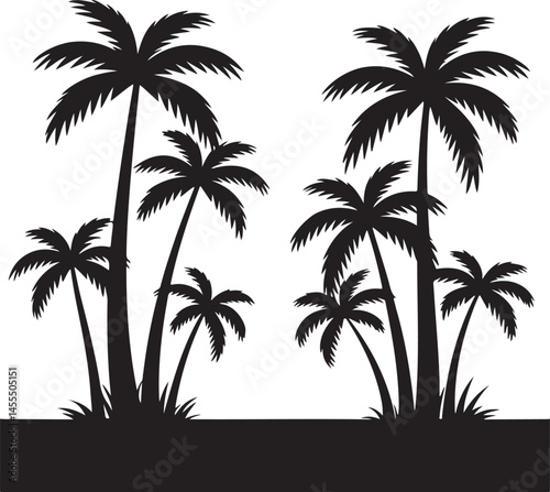 Beach Day Summer Vibes Silhouette

Sunset at the Seaside Vector Scene

Summer Fun with Friends Silhouette

Palm Trees and Sunlight Illustration

Hot Summer Adventure Silhouette Art