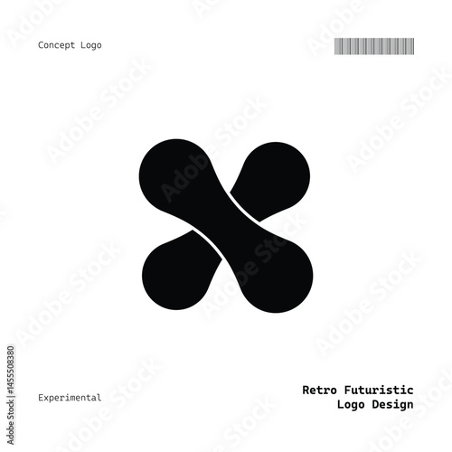 Versatile Minimalist Retro Futuristic Logo for Music, Fashion, Food, Events, and More