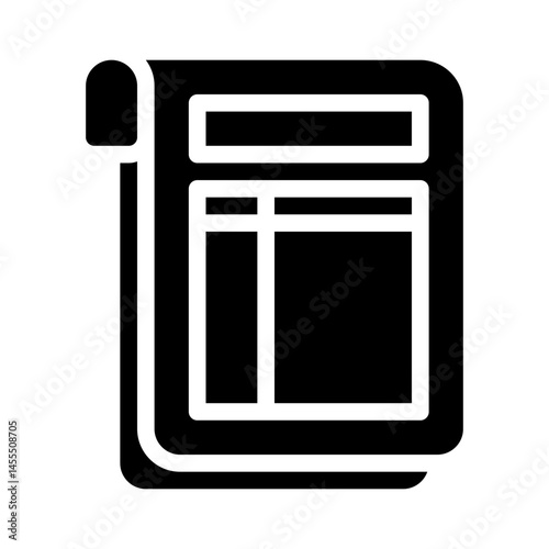 spreadsheet glyph icon