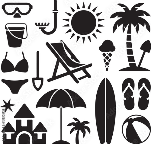 Beach Day Summer Vibes Silhouette

Sunset at the Seaside Vector Scene

Summer Fun with Friends Silhouette

Palm Trees and Sunlight Illustration

Hot Summer Adventure Silhouette Art