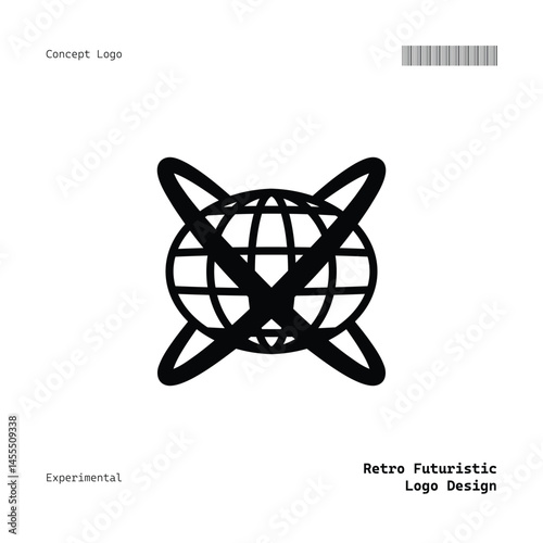 Versatile Minimalist Retro Futuristic Logo for Music, Fashion, Food, Events, and More