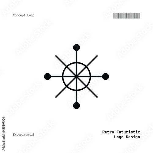 Versatile Minimalist Retro Futuristic Logo for Music, Fashion, Food, Events, and More