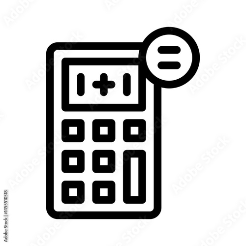 calculator line icon