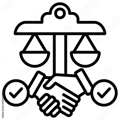 Legal Contract Icon