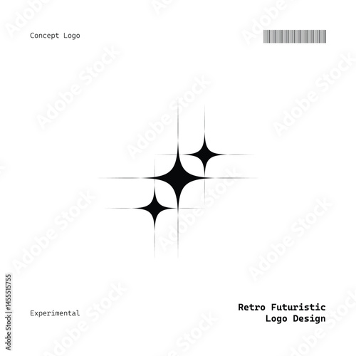 Versatile Minimalist Retro Futuristic Logo for Music, Fashion, Food, Events, and More