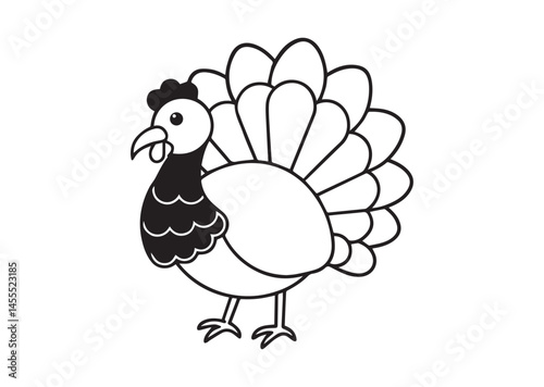 Thanksgiving Turkey Design, Turkey Silhouette Vector