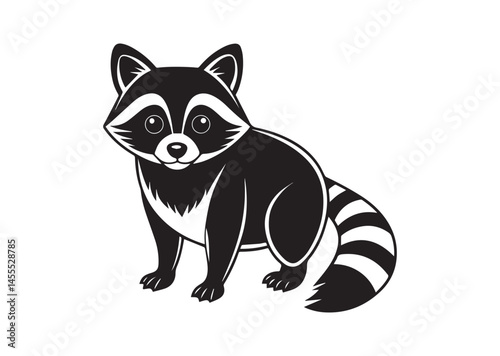 Raccoon Design, Raccoon Silhouette Vector