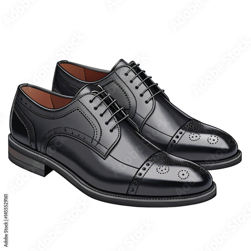 pair of black shoes