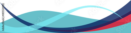 Business Abstract Wave Footer. Curve and wavy abstract footer design for business.