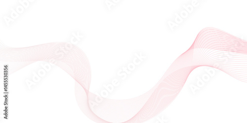 abstract geometric wave line Curve flow motion line vector background, Digital energy waves technology concept abstract geometric pink wave lines. Abstract dynamic curved geometric Undulate Wave line.