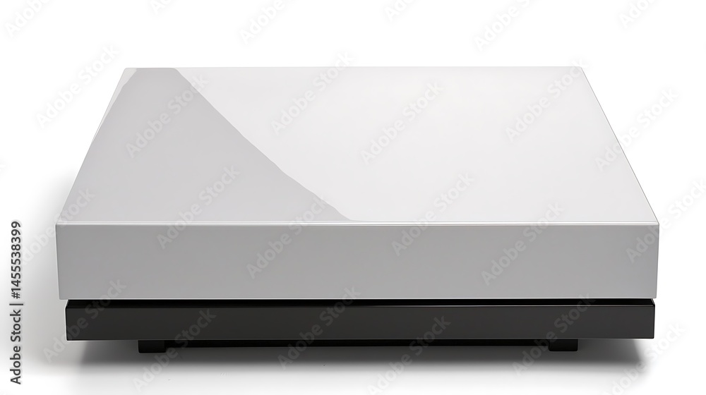 White computer tower sits on a white background White computer tower sits on a white background