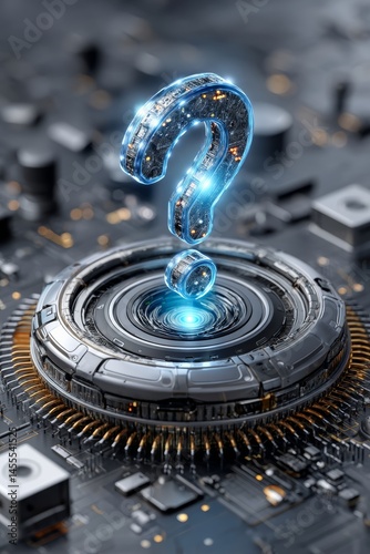 Exploring the question of technology's future a futuristic circuit design in a digital environment
