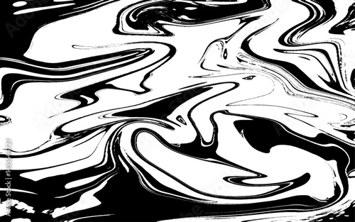 Black Marble ink texture acrylic painted waves texture background. pattern can used for wallpaper or skin wall tile luxurious. 