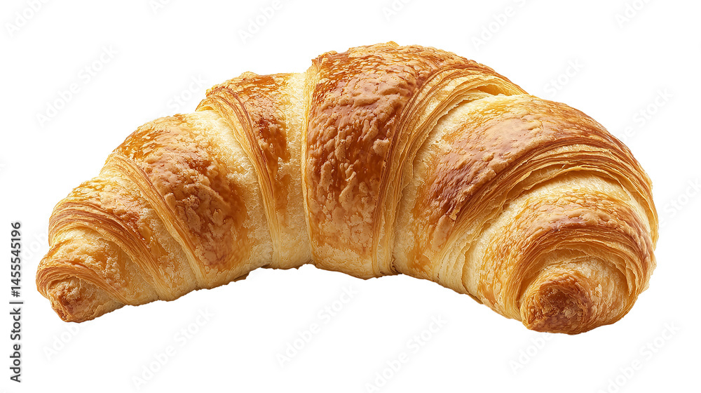 Croissant isolated in White background ,Transparent Background ,Food image Croissant isolated in White background ,Transparent Background ,Food image