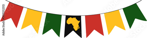 Juneteenth Emancipation Illustration. Juneteenth decoration vector isolated.