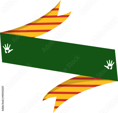 Juneteenth Emancipation Illustration. Juneteenth decoration vector isolated.