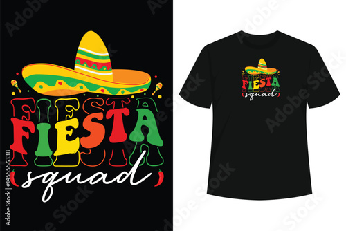 Fiesta Squad Family Matching Cinco de Mayo T-Shirt