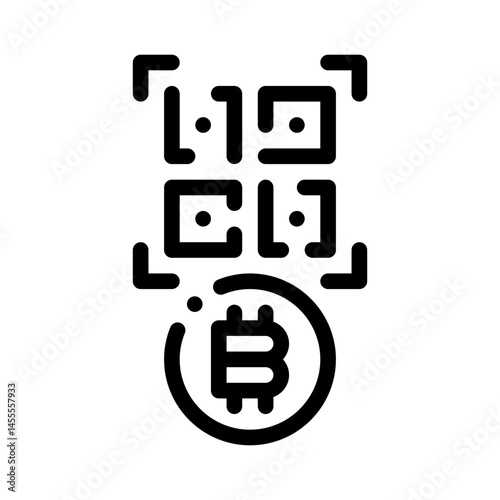 QR code line icon