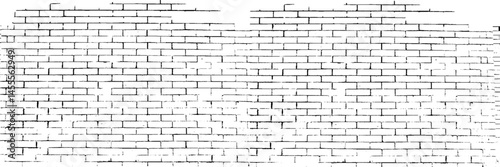 white brick wall texture for background usage as a backdrop design