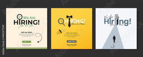 Join Our Team Now Hiring Post | Professional Job Announcement Design