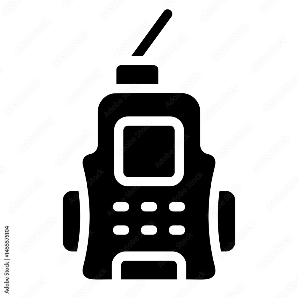 Fototapeta premium Walky Talky Solid Icon