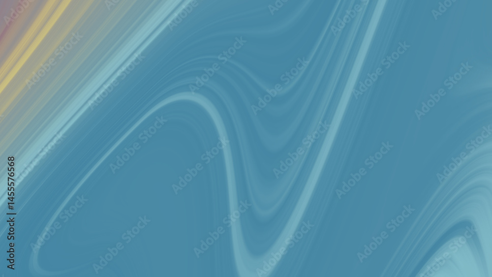 Abstract Teal And Gold Swirl Background Design