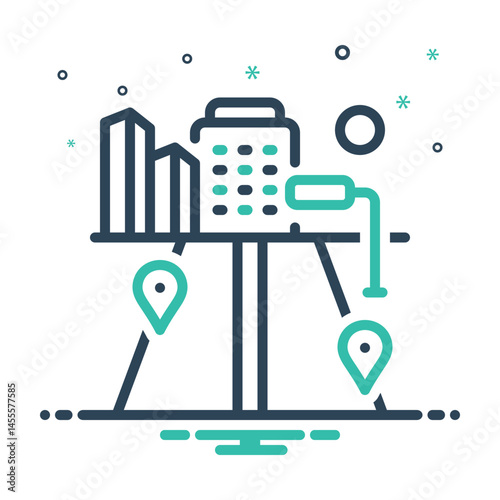 Mix icon for street tracing