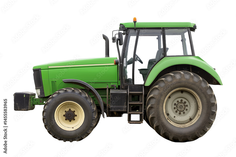 Farm tractor isolated on white and transparent background, cut out png Farm tractor isolated on white and transparent background, cut out png