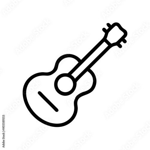 Acoustic Guitar Icon Design