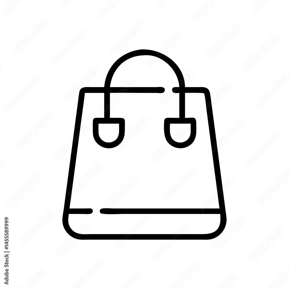 Basic Shopping Bag Icon Design Basic Shopping Bag Icon Design